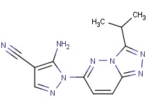 5-amino-1-(3-isopropyl[1,2,4]triazolo[4,3-b]pyridazin-6-yl)-1H-pyrazole-4-carbonitrile