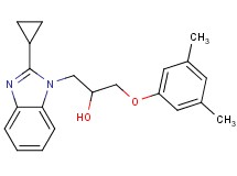 1-(2-cyclopropyl-1H-benzimidazol-1-yl)-3-(3,5-dimethylphenoxy)-2-propanol