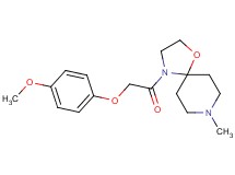 4-[(4-methoxyphenoxy)acetyl]-8-methyl-1-oxa-4,8-diazaspiro[4.5]decane