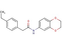 N-(2,3-dihydro-1,4-benzodioxin-6-yl)-2-(4-ethylphenyl)acetamide