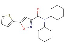 N,N-dicyclohexyl-5-(2-thienyl)-3-isoxazolecarboxamide