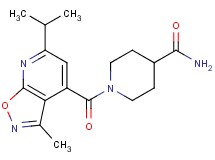 1-[(6-isopropyl-3-methylisoxazolo[5,4-b]pyridin-4-yl)carbonyl]-4-piperidinecarboxamide