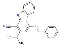 3-isopropyl-1-[(2-pyridinylmethyl)amino]pyrido[1,2-a]benzimidazole-4-carbonitrile