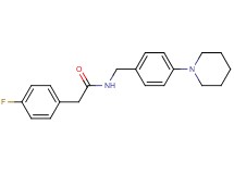 2-(4-fluorophenyl)-N-[4-(1-piperidinyl)benzyl]acetamide