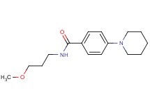 N-(3-methoxypropyl)-4-(1-piperidinyl)benzamide