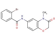 2-bromo-N-(4-methyl-3-oxo-3,4-dihydro-2H-1,4-benzoxazin-6-yl)benzamide