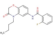 N-(4-butyl-3-oxo-3,4-dihydro-2H-1,4-benzoxazin-6-yl)-2-fluorobenzamide