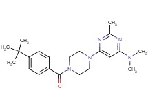 6-[4-(4-tert-butylbenzoyl)-1-piperazinyl]-N,N,2-trimethyl-4-pyrimidinamine