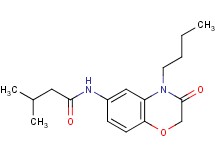 N-(4-butyl-3-oxo-3,4-dihydro-2H-1,4-benzoxazin-6-yl)-3-methylbutanamide