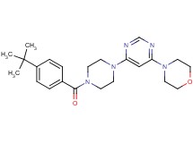 4-{6-[4-(4-tert-butylbenzoyl)-1-piperazinyl]-4-pyrimidinyl}morpholine