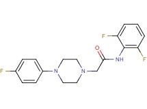 N-(2,6-difluorophenyl)-2-[4-(4-fluorophenyl)-1-piperazinyl]acetamide