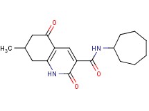 N-cycloheptyl-7-methyl-2,5-dioxo-1,2,5,6,7,8-hexahydro-3-quinolinecarboxamide