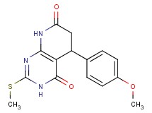 5-(4-methoxyphenyl)-2-(methylthio)-5,8-dihydropyrido[2,3-d]pyrimidine-4,7(3H,6H)-dione