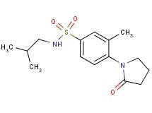 N-isobutyl-3-methyl-4-(2-oxo-1-pyrrolidinyl)benzenesulfonamide