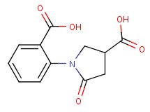 1-(2-carboxyphenyl)-5-oxo-3-pyrrolidinecarboxylic acid