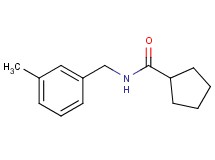 N-(3-methylbenzyl)cyclopentanecarboxamide