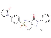 N-(1,5-dimethyl-3-oxo-2-phenyl-2,3-dihydro-1H-pyrazol-4-yl)-4-(2-oxo-1-pyrrolidinyl)benzenesulfonamide