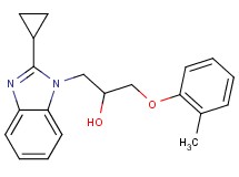 1-(2-cyclopropyl-1H-benzimidazol-1-yl)-3-(2-methylphenoxy)-2-propanol