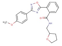2-[3-(4-methoxyphenyl)-1,2,4-oxadiazol-5-yl]-N-(tetrahydro-2-furanylmethyl)benzamide