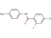 4-chloro-2-fluoro-N-(4-methylphenyl)benzamide