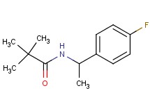 N-[1-(4-fluorophenyl)ethyl]-2,2-dimethylpropanamide