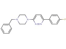 3-(4-benzyl-1-piperazinyl)-6-(4-fluorophenyl)pyridazine