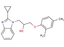 1-(2-cyclopropyl-1H-benzimidazol-1-yl)-3-(2,4-dimethylphenoxy)-2-propanol
