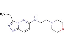 3-ethyl-N-[2-(4-morpholinyl)ethyl][1,2,4]triazolo[4,3-b]pyridazin-6-amine