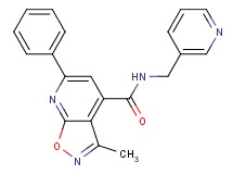 3-methyl-6-phenyl-N-(3-pyridinylmethyl)isoxazolo[5,4-b]pyridine-4-carboxamide