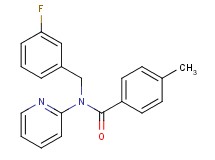 N-(3-fluorobenzyl)-4-methyl-N-2-pyridinylbenzamide