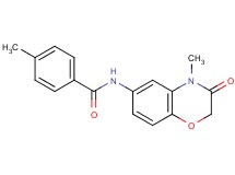 4-methyl-N-(4-methyl-3-oxo-3,4-dihydro-2H-1,4-benzoxazin-6-yl)benzamide