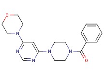 4-[6-(4-benzoyl-1-piperazinyl)-4-pyrimidinyl]morpholine