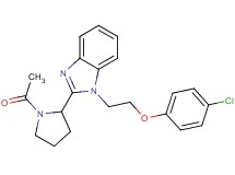 2-(1-acetyl-2-pyrrolidinyl)-1-[2-(4-chlorophenoxy)ethyl]-1H-benzimidazole