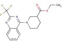 ethyl 1-[2-(trifluoromethyl)-4-quinazolinyl]-3-piperidinecarboxylate