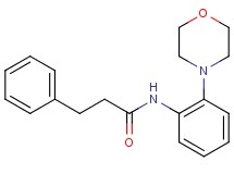 N-[2-(4-morpholinyl)phenyl]-3-phenylpropanamide
