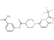 N-(3-acetylphenyl)-1-[3-(trifluoromethyl)[1,2,4]triazolo[4,3-b]pyridazin-6-yl]-4-piperidinecarboxamide