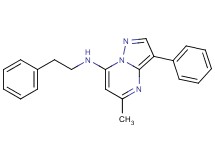 5-methyl-3-phenyl-N-(2-phenylethyl)pyrazolo[1,5-a]pyrimidin-7-amine