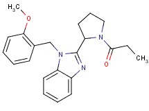 1-(2-methoxybenzyl)-2-(1-propionyl-2-pyrrolidinyl)-1H-benzimidazole