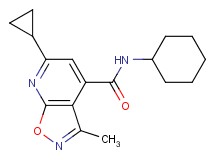 N-cyclohexyl-6-cyclopropyl-3-methylisoxazolo[5,4-b]pyridine-4-carboxamide