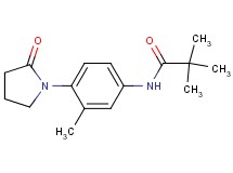 2,2-dimethyl-N-[3-methyl-4-(2-oxo-1-pyrrolidinyl)phenyl]propanamide