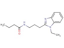 N-[3-(1-ethyl-1H-benzimidazol-2-yl)propyl]butanamide