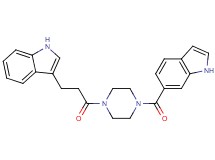 3-{3-[4-(1H-indol-6-ylcarbonyl)-1-piperazinyl]-3-oxopropyl}-1H-indole