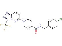 N-(4-chlorobenzyl)-1-[3-(trifluoromethyl)[1,2,4]triazolo[4,3-b]pyridazin-6-yl]-4-piperidinecarboxamide
