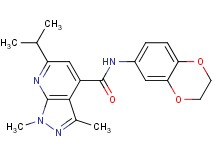 N-(2,3-dihydro-1,4-benzodioxin-6-yl)-6-isopropyl-1,3-dimethyl-1H-pyrazolo[3,4-b]pyridine-4-carboxamide