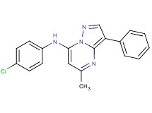 N-(4-chlorophenyl)-5-methyl-3-phenylpyrazolo[1,5-a]pyrimidin-7-amine