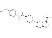 N-(4-methoxyphenyl)-1-[3-(trifluoromethyl)[1,2,4]triazolo[4,3-b]pyridazin-6-yl]-4-piperidinecarboxamide