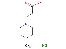 3-(4-methyl-1-piperidinyl)propanoic acid hydrochloride 3-(4-methyl-1-piperidinyl)propanoic acid hydrochloride