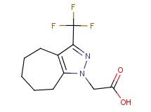 [3-(trifluoromethyl)-5,6,7,8-tetrahydrocyclohepta[c]pyrazol-1(4H)-yl]acetic acid