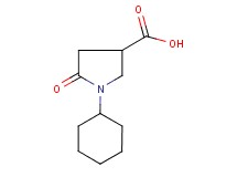 1-cyclohexyl-5-oxopyrrolidine-3-carboxylic acid 1-cyclohexyl-5-oxopyrrolidine-3-carboxylic acid