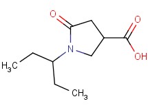 1-(1-ethylpropyl)-5-oxopyrrolidine-3-carboxylic acid 1-(1-ethylpropyl)-5-oxopyrrolidine-3-carboxylic acid